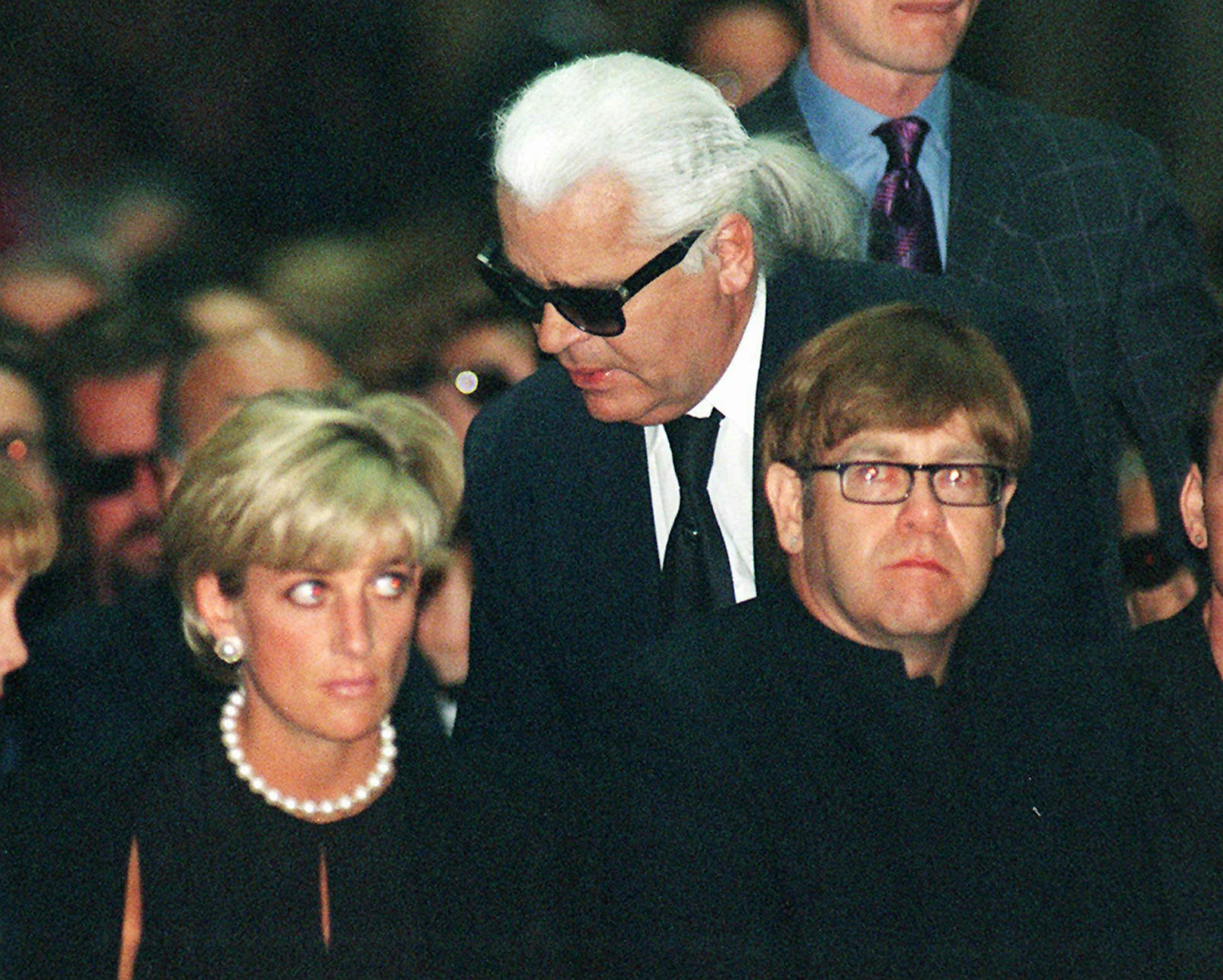 Karl Lagerfeld, Princess Diana and Elton John